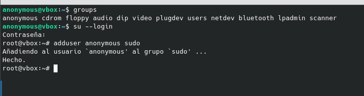añadir usuario al sudoers file