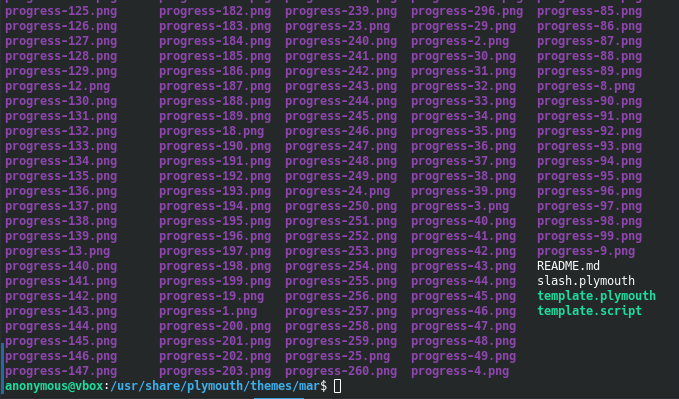 foto de terminal debian